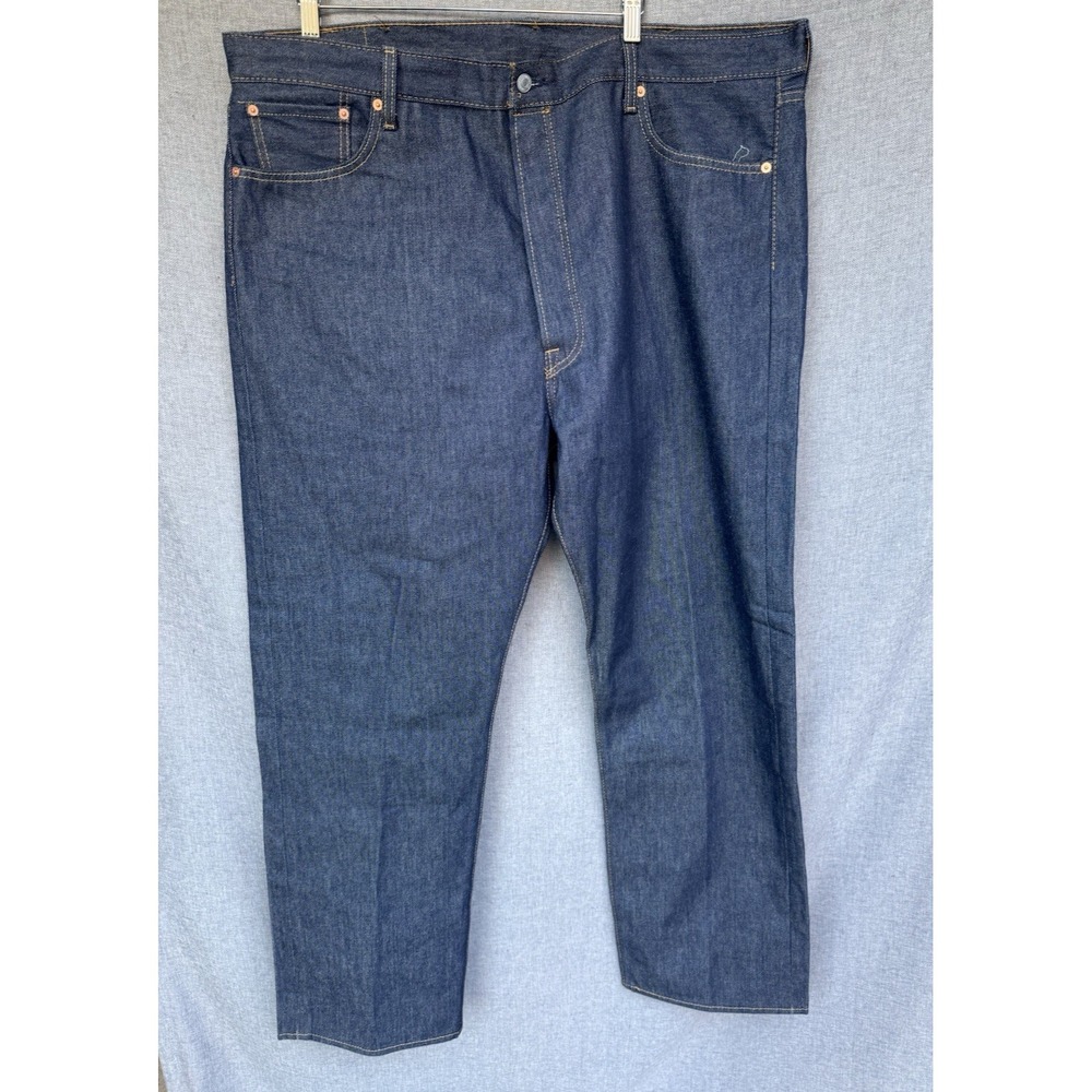 Levi's 501 Men's Jeans 44x32 Big And Tall Dark Wash 100% Cotton Straight